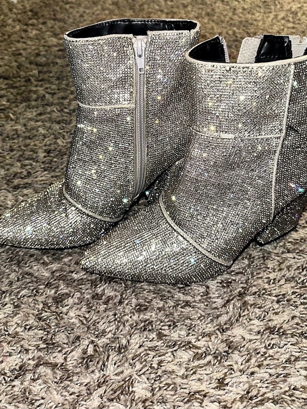 Target A New Day Texie Rhinestone Western Ankle Boots Size 7